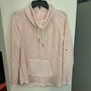 Pink long sleeve cowl neck